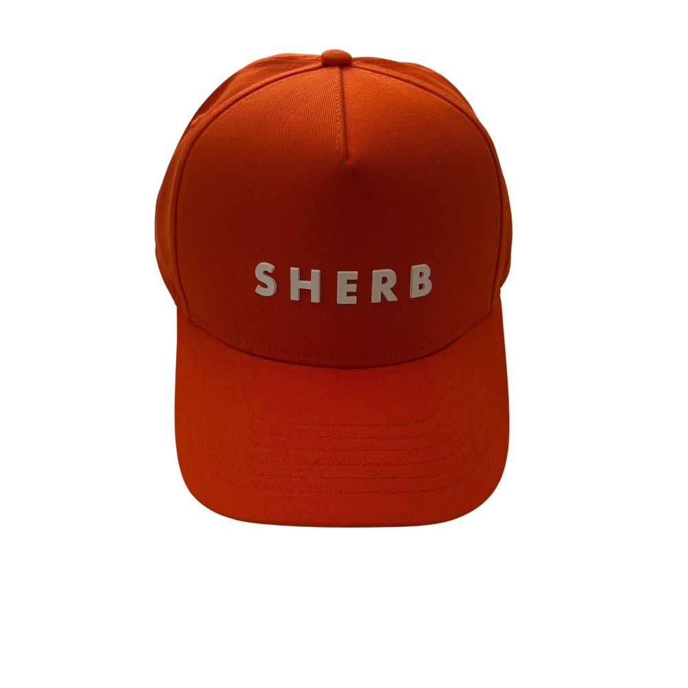 Sherb Rare Promotional Cap Orange Snapback Hat Streetwear Adjustable Trucker